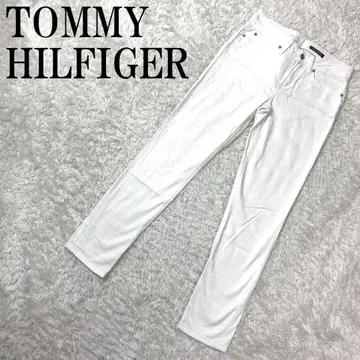 TOMMY HILFIGER 스키니 팬츠 화이트 27 B8531