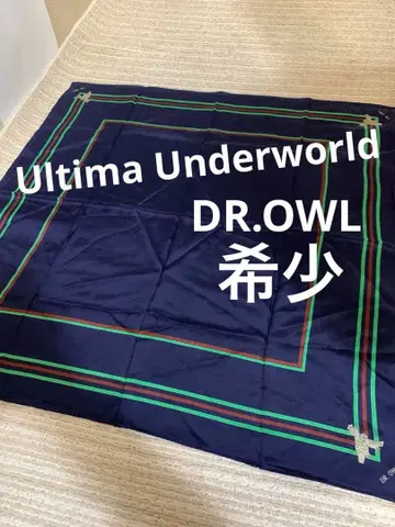 실크 100% 스카프. DR. OWL. Ultima Underworld.