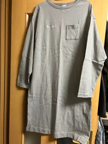 Champion 그레이 긴팔 원피스