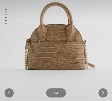 자라 ZARA 2WAY 핸드백 숄더백 악어 엠보싱 인기 상품