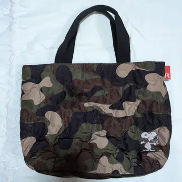 스누피 카모 패턴 토트백