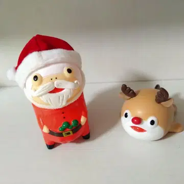 산타 코이스 & 루돌프 우스 2체 세트