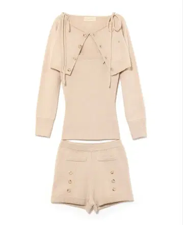 andmary Sara knit set up beige