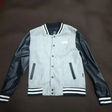 VANS 바시티 자켓 M 사이즈 그레이/블랙