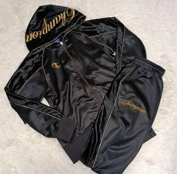 레어 Champion 마사토 모델 후드 부착 저지 셋업 자수