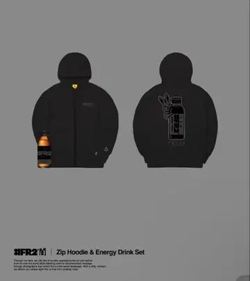 FR2 어둠 지퍼 후드티 L 사이즈