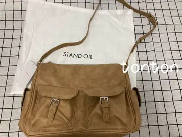 STAND OIL 베이지 숄더백
