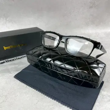 미사용 박스 포함 레스 더 휴먼 hien 메탈 볼트 가로형 스퀘어 안경