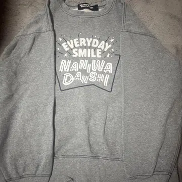 EVERYDAY SMILE NANIWADANSHI 맨투맨 그레이