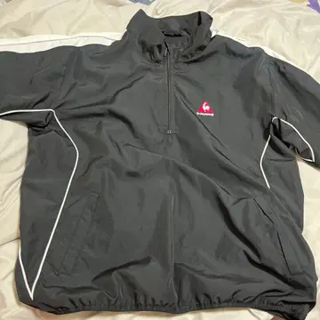 르꼬끄 스포르티브 반팔 하프 지퍼 나일론 자켓 골프