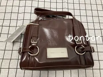 마틴킴 브라운 합성 피혁 핸드백