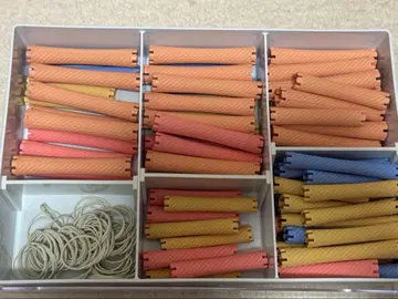 미용사 실기 시험 와인딩 낚싯대 케이스 밴딩