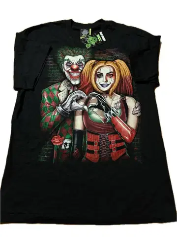 새상품 데드스탁! ROCK EAGLE 조커 & 할리 퀸 프린트 T셔츠