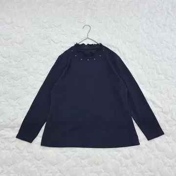 [ELICESS] 목 디자인 네이비 상의 (M~L) / 깔끔한 심플