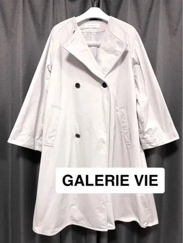 GALERIE VIE 더블 페이스 컬러리스 트렌치코트