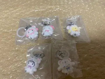 산리오 메지루시 액세서리 복슬복슬 스노우 플로키 5종 세트