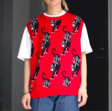 21AW TTT MSW 팬서 니트 베스트