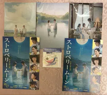 영화 스트로베리 문 클리어 파일 스티커 플라이어 당진아미 사이토준