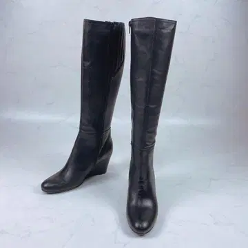 이탈리아제 천연 가죽 롱 부츠 Ballerina 발레리나 사이드 지퍼