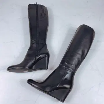 천연 가죽 이탈리아제 롱 부츠 Ballerina 발레리나 사이드 지퍼