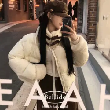 BEIDELLI 베이델리 오레오 무스탕 크롭 다운 자켓