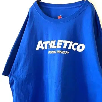 헤인즈 ATHLETICO 피지컬 T셔츠 XL 블루 파랑 구제 의류