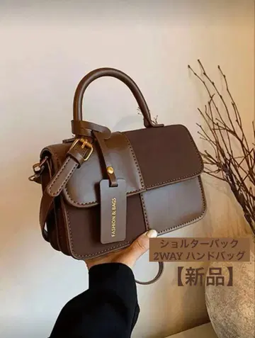 [ 새상품 ] ZARA 장르 숄더백 2WAY 핸드백 브라운