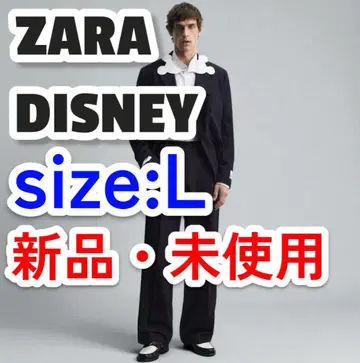 자라 디즈니 해리 램버트 미키마우스 실루엣 옷깃 셔츠 L