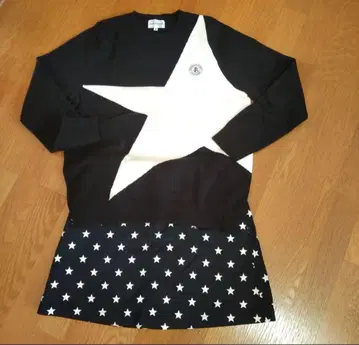 Jack Bunny!! 상하의 세트 별 패턴 스웨터 사이즈 2