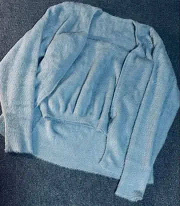 VIS 니트 앙상블 스카이블루