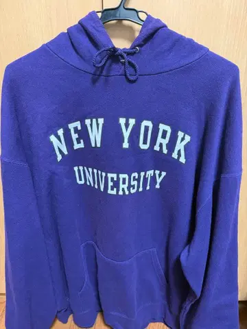 Champion NEW YORK UNIVERSITY 후드티 퍼플