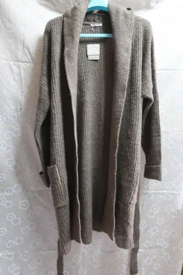 롱 가디건 후드 L