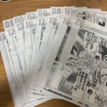 드래곤볼 제일복권 40주년 G상 클리어 파일 14장 세트