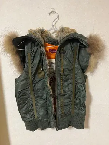 Avirex 퍼 포함 숏 기장 밀리터리 자켓 베스트