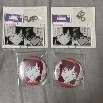 명탐정 코난 코난랜드 캔뱃지 나가노 시리즈 유미란(모리 란) 세트