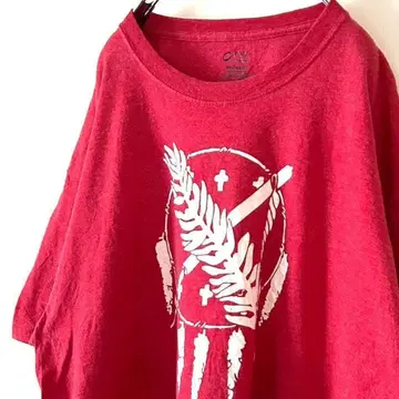 포트&컴퍼니 66 어패럴 T셔츠 XL 레드 빨간색 구제 의류