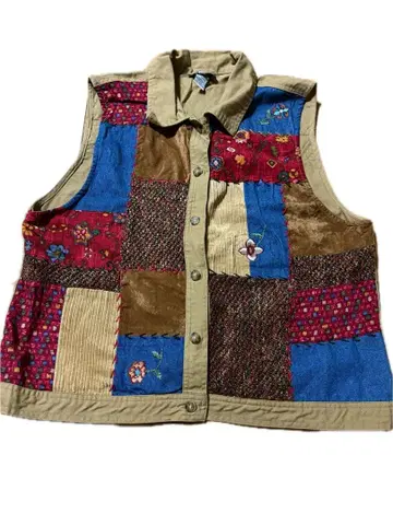 레어! Stonebridge 패치워크 빈티지(레트로) 베스트