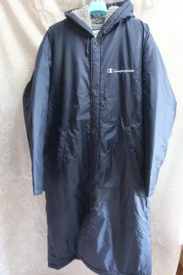 코트 롱 코트 네이비 계열 L 챔피언