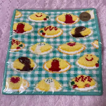 미사용 새상품 페이 해피 오므라이스 손수건