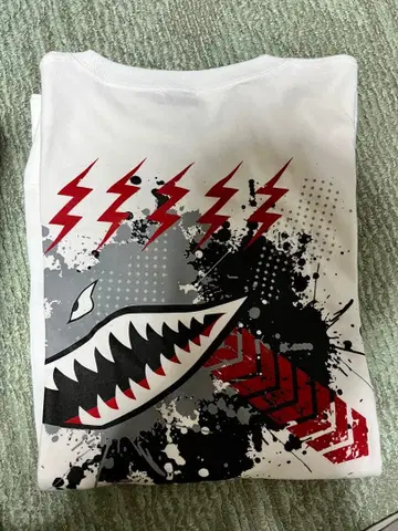 h&o 멜론T 사이즈XL 화이트 그래픽 프린트