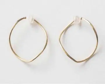 미사용 ete K10YG 귀찌 후프 웨이브