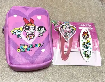 땡큐마트 퍼프걸스 립 파우치 헤어 클립 세트