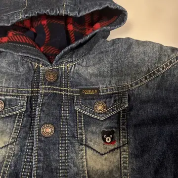 DOUBLE.B 데님 판초 미키하우스 70-90