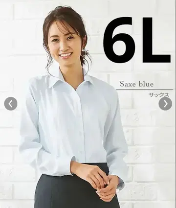 색스 블루 긴팔 셔츠 6L