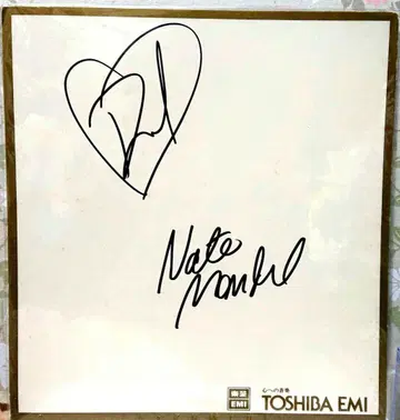 닐바나 데이브 그롤 친필 사인 색지 네이트 멘델 서양 POP 가수