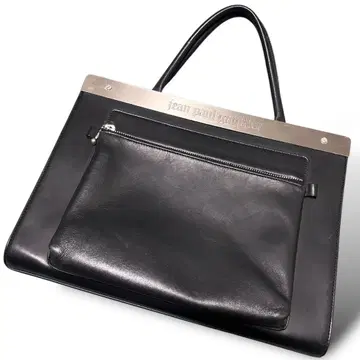 Jean Paul Gaultier/메탈 플레이트 백/고티에/가죽/