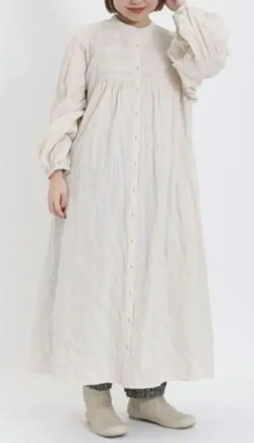 사만사 모스모스 가슴 부분 레이스 원피스