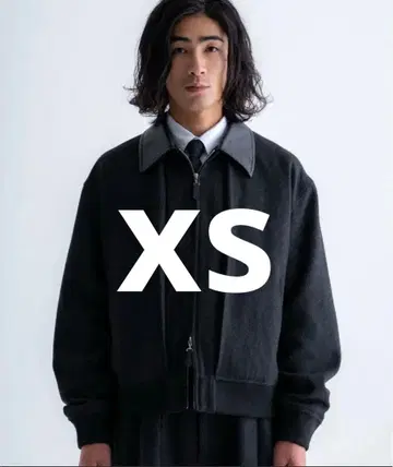 sinss 트위드 숏 블루종 차콜 xs