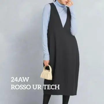 24AW ROSSO UR TECH 코쿤 점퍼 원피스 블랙 점프 스커트