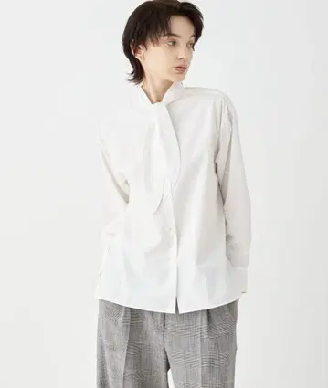 TOMORROWLAND 컴팩트 브로드 리본 셔츠 벌룬 슬리브